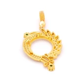 Çeyrek Altın Çerçeveli Kolye Ucu Altın Kaplama-TGR-606 thumbnail 5