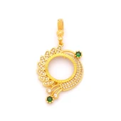 Çeyrek Altın Çerçeveli Kolye Ucu Altın Kaplama-TGR-606 thumbnail 1