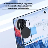 Polham Elektronik Vakumlu Manyetik Masaüstü Telefon Tutucu, Mutfak Duvarı, Araç içi Telefon Tutucu Döner Başlıklı - 2