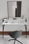 AYMOBSAN Flamingo, Metal Ayaklı, Duvara Monte, Çalışma Masası, 90 cm - 1
