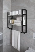 AYMOBSAN Aura Banyo Rafı , Çok Amaçlı Düzenleyici, Raf Ünitesi, 90 cm - 1
