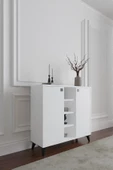 AYMOBSAN Misty 2 Kapaklı Konsol, Çok Amaçlı Dolap, 90 cm - 2