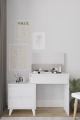 AYMOBSAN Viona 3 Çekmeceli, Aynalı Makyaj Masası - 1