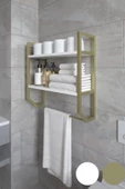 AYMOBSAN Aura Banyo Rafı , Çok Amaçlı Düzenleyici, Raf Ünitesi, 90 cm - 3