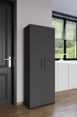 AYMOBSAN 2 Kapaklı Winter Boy Dolabı , Çok Amaçlı Dolap , Kiler Dolabı, Banyo Dolabı, Mutfak Dolabı Antrasit - 1