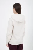 Kadın Baskılı Kapüşonlu Sweat Ekru - 4
