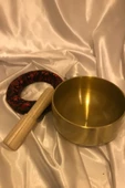Tibet Çanağı Pirinç Çanı Kasesi Meditasyon Çanı Yoga Çanı Tibet Singing Bowl 16 cm - 5