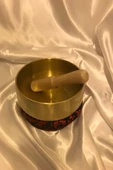 Tibet Çanağı Pirinç Çanı Kasesi Meditasyon Çanı Yoga Çanı Tibet Singing Bowl 16 cm - 4