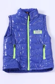 ERKEK ÇOCUK ŞİŞME YELEK DÜZ RENK FERMUAR CEPLİ E16 HCM00324 - 8