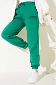 Üç İplik Paça Lastikli Jogger Pantolon Yeşil thumbnail 1
