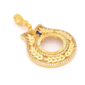 Çeyrek Altın Çerçeveli Kolye Ucu Altın Kaplama TGR-698 thumbnail 3