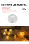 Dekoratif  Dekorasyon Hem Aydınlatma Amaçlı Kullanılabilen, Mum Görünümlü Led Dekoratif  Pilli  Işık - 2