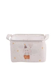 Tavşan Desenli Kulplu Dikdörtgen Bebek Çocuk Odası Düzenleyici Organizer 24x18x17 cm - 2