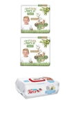 Baby Turco Baby Turco Doğadan 7 Numara X2 Adet Islak Mendil Hediyeli - 1