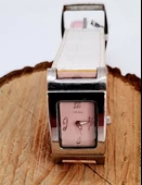 Monalisa Home CROSS Pembe-Beyaz Çevirmeli Kayışlı Bayan Saat thumbnail 1