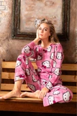 Kedili Pembe Pijama Takım - 1
