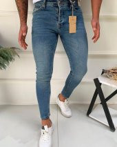 Fit Zara Kesim Bilek Boy Mavi Kot Pantolon - 1