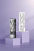 Torima TK-09 Siyah Retro Daktilo Görünümlü Kablolu Q Klavye - 3