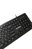 Torima TK-09 Siyah Retro Daktilo Görünümlü Kablolu Q Klavye - 5