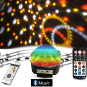 Bluetooth Sd Aux Usb Led Disko Lamba Topu Speaker (4172) - 3