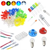 3mm ve 5mm Kutulu Led Seti - 200 Adet (Lamba ve Ampul Duy Hediyeli) thumbnail 1