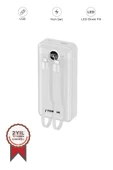 Torima TRM-1015 Beyaz 10000mAh 2 Çıkışlı Taşınabilir Hızlı Şarj Dijital Göstergeli Powerbank - 1