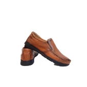 Fiyra fth04 Kahverengi Hakiki Deri Kaymaz Bağacaksız Erkek Ayakkabı - 8