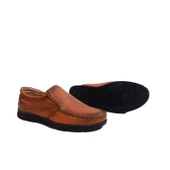 Fiyra fth04 Kahverengi Hakiki Deri Kaymaz Bağacaksız Erkek Ayakkabı - 9