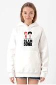 Slam Dunk First Slam Dunk Beyaz Kadın 3ip Kapşonlu Sweatshirt thumbnail 2