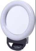 Aynalı Şarjlı Led Selfie Işığı Led Ring Light Halka Telefon Işığı 36 Led 3 Kademe Büyük Boy 12 Cm - 4
