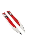R Line Metal Kırmızı Çamurluk Logo Amblem Paslanmaz Çelik - 2