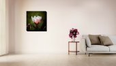 Pembe Çiçek Fotoğrafı Modern Canvas Tablo Kanvas - 1