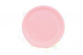 TABAK KARTON RENKLİ  23cm. 8Lİ PEMBE - 1