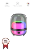 Torima BTS-1843 Siyah Kablosuz Taşınabilir RGB Işıklı Bluetooth Hoparlör Speaker thumbnail 1