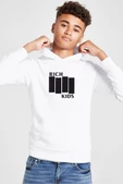 G-Dragon Rich Kids Beyaz Çocuk 3ip Kapşonlu  Sweatshirt - 1