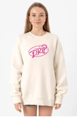 Babymonster Drip Ekru Kadın 2ip Sweatshirt - 1