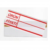 Pvc Arkası Yapışkanlı Raf Önü Fiyat Etiketliği + Silinebilir Raf Etiketi - 2
