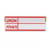 Pvc Arkası Yapışkanlı Raf Önü Fiyat Etiketliği + Silinebilir Raf Etiketi - 3