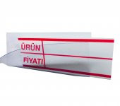 Pvc Arkası Yapışkanlı Raf Önü Fiyat Etiketliği + Silinebilir Raf Etiketi - 5