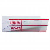 Pvc Arkası Yapışkanlı Raf Önü Fiyat Etiketliği + Silinebilir Raf Etiketi - 6