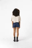 All Booked For Christmas Bej Kadın Crop Tshirt - 3