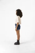 All Booked For Christmas Bej Kadın Crop Tshirt - 5