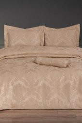 Çeyiz Diyarı Açelya Çift Kişilik Yatak Örtüsü Cappucino thumbnail 2