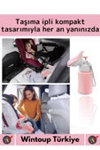 Özel Üretim Dayanıklı Sağlıklı PP Malzeme +2 Yaş Portatif Taşıma İpli Kız Çocuk Lazımlık Pisuvar - 2
