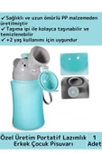 Özel Üretim Dayanıklı Sağlıklı PP Malzeme +2 Yaş Portatif Taşıma İpli Erkek Çocuk Lazımlık Pisuvar - 1