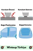 Özel Üretim Uzun Ömürlü Oto Araç Otomobil Gürültü Darbe Çizilme Önleyici Fosforlu Koruyucu Ped 10'lu - 4