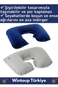 Premium Yüksek Kaliteli Portable Şişirilebilir Taşınabilir Yolcu Seyahat Ense Boyun Yastığı 4 Adet - 2