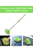 Premium 180 Derece Dönen Su Emici Tak Çıkar Paspaslı Uzun Saplı 2in1 Mikrofiber Araba Yıkama Uyumlu - 1