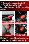 Premium Oto Araç Klima Koltuk Islak Kuru Kullanım Derin Temizlik 5+1 Detaylı Temizlik Fırçası Seti - 2