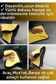 Premium Yüksek Kaliteli Yünlü Mikrofiber Araba Mutfak Banyo Lavabo Yıkama Temizleme Bezi 10 Adet - 2